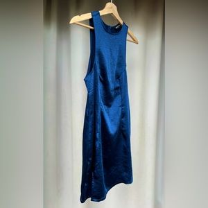 Motel Rocks Satin Slit Mini Dress